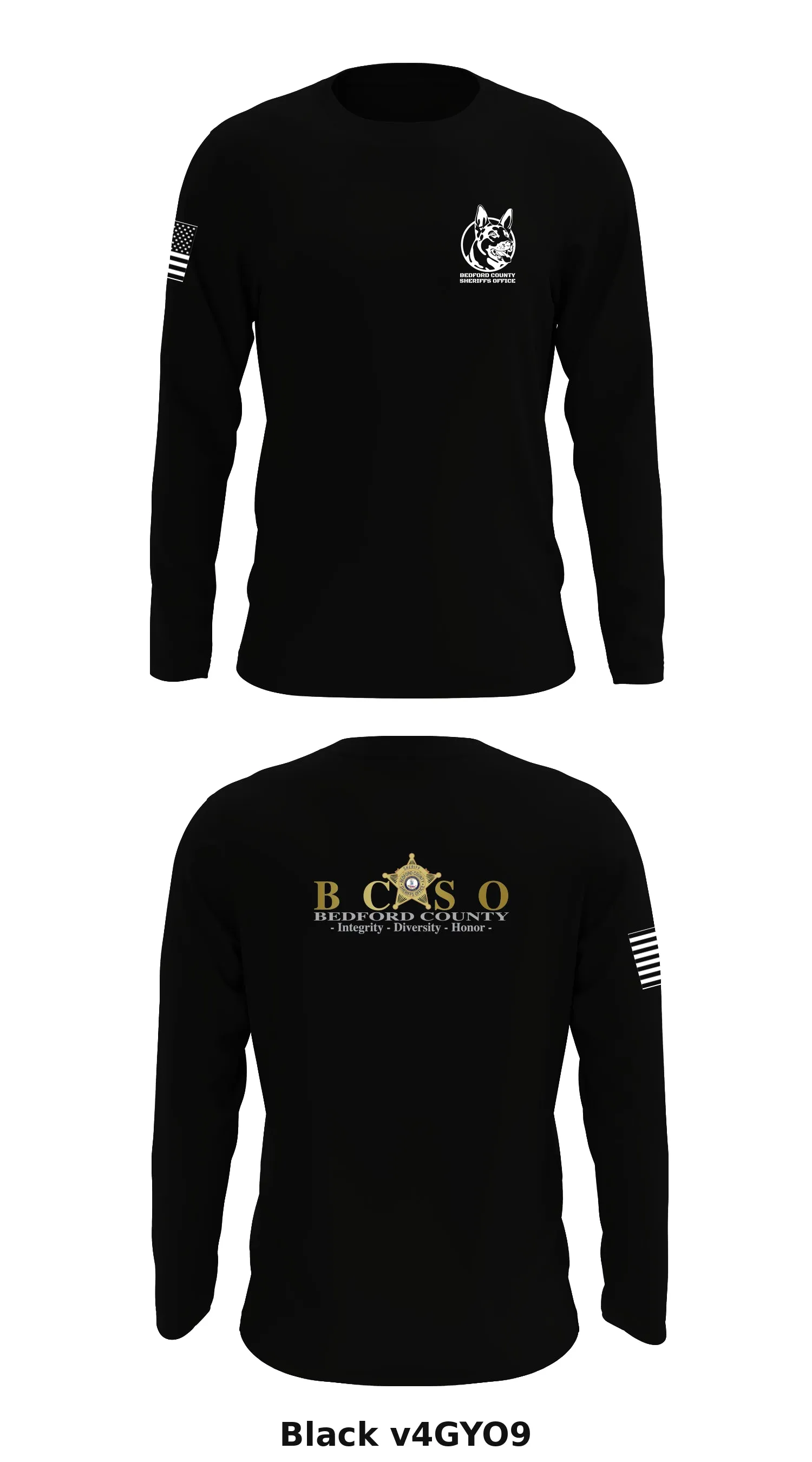 Bedford County Sheriffs Office  Store 1 Core Men's LS Performance Tee - v4GYO9