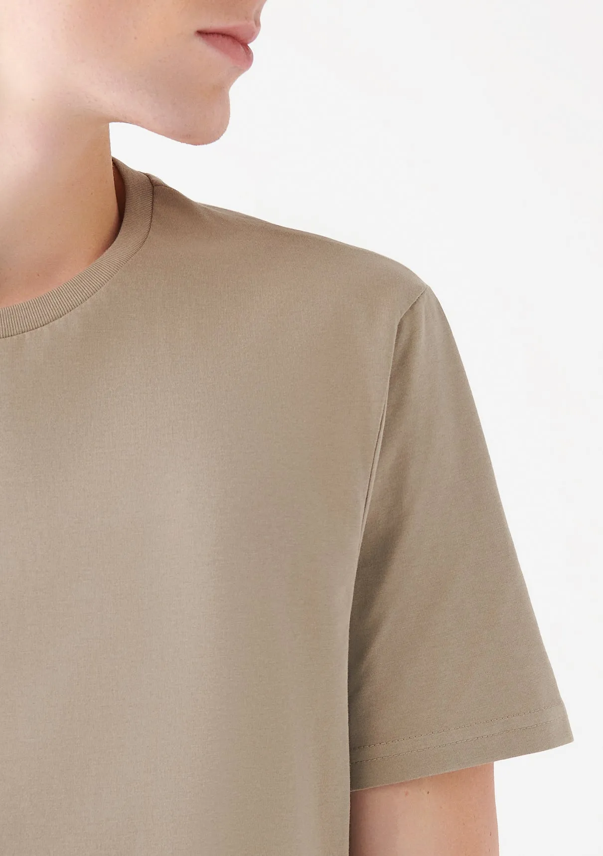 Beige Basic T-Shirt