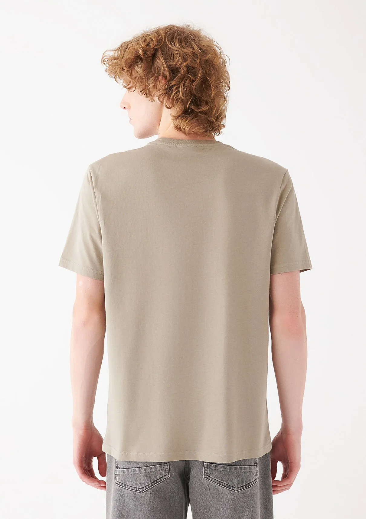 Beige Basic T-Shirt