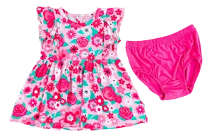 Birdie Bean Rosie Pink Floral Girls Birdie 2 Piece Set
