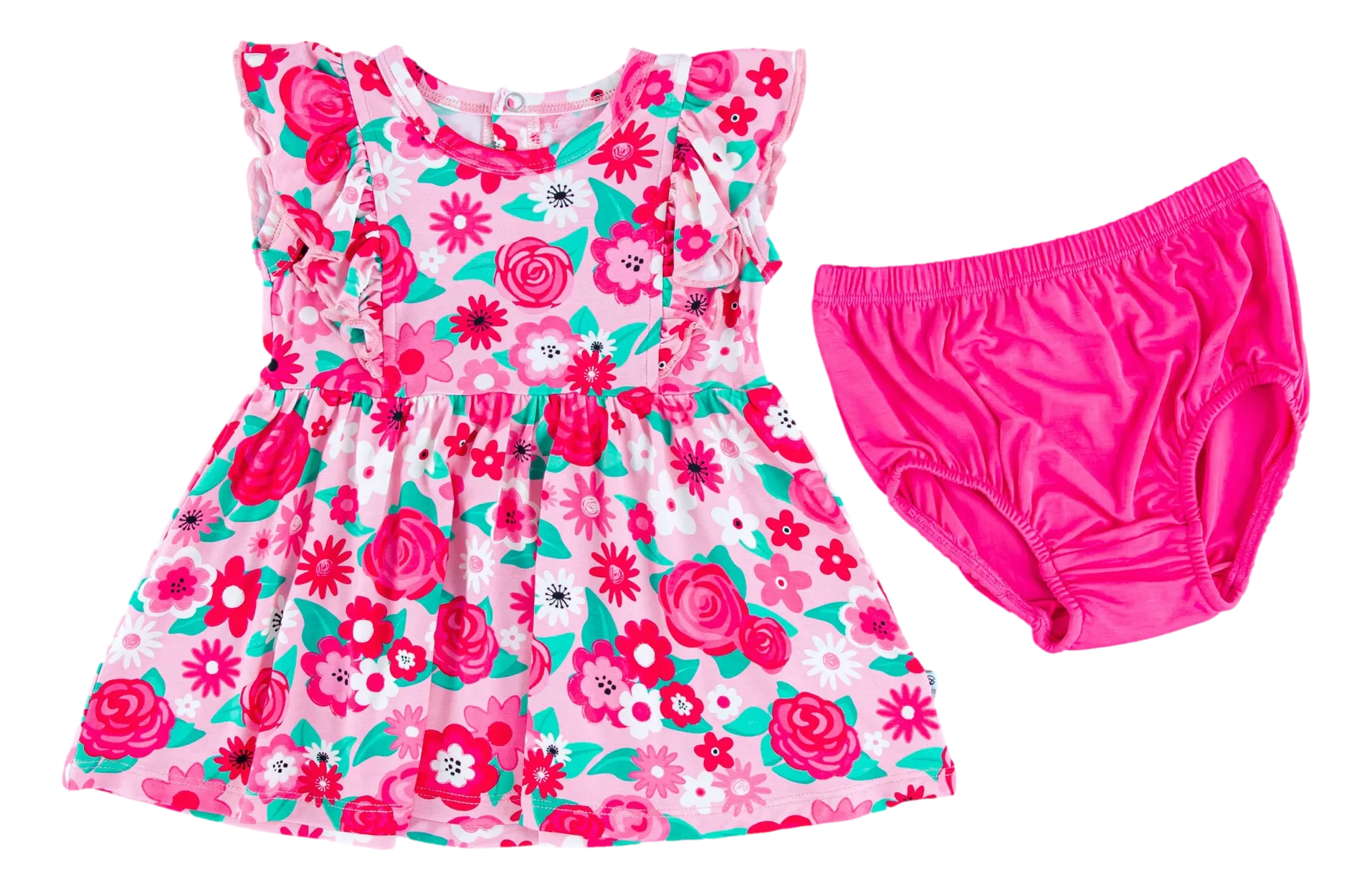 Birdie Bean Rosie Pink Floral Girls Birdie 2 Piece Set