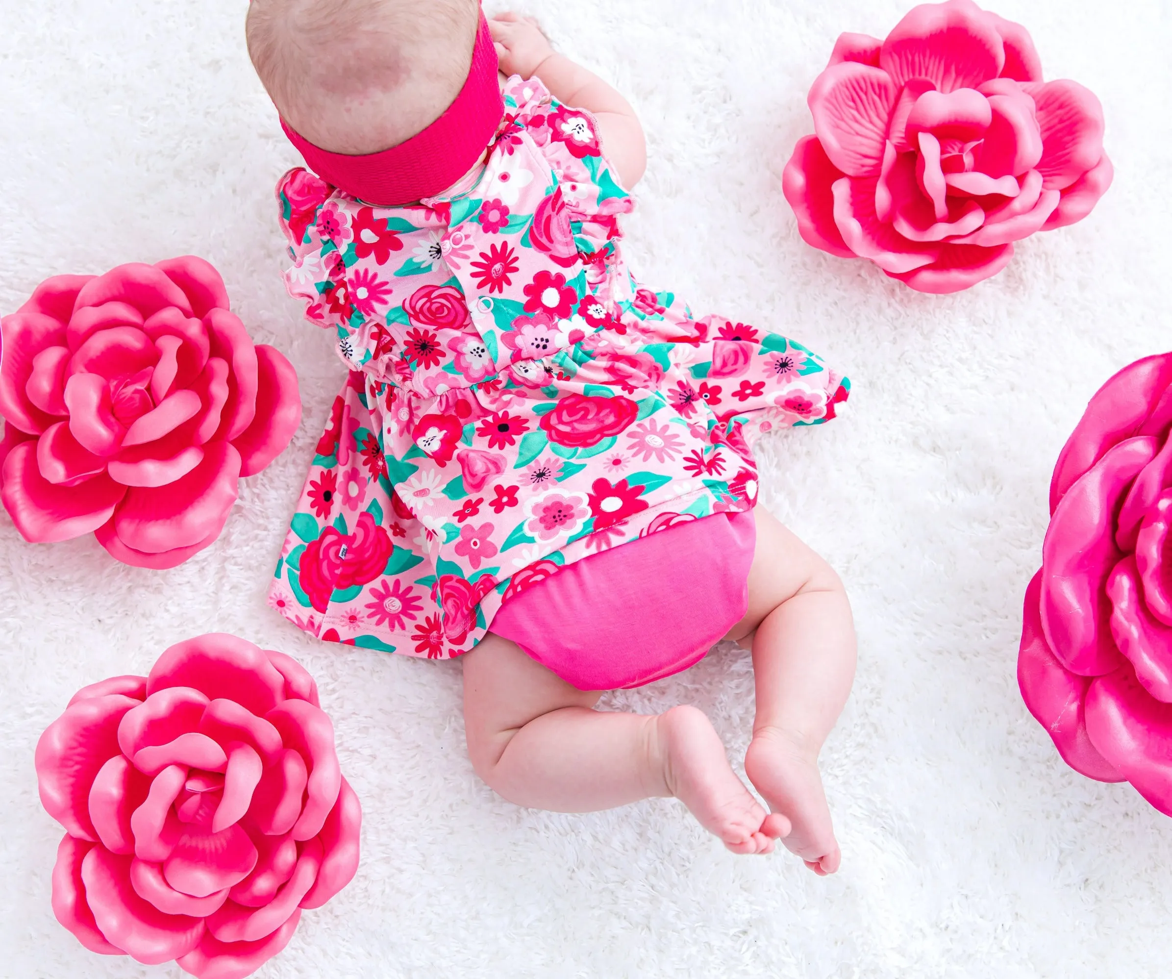 Birdie Bean Rosie Pink Floral Girls Birdie 2 Piece Set