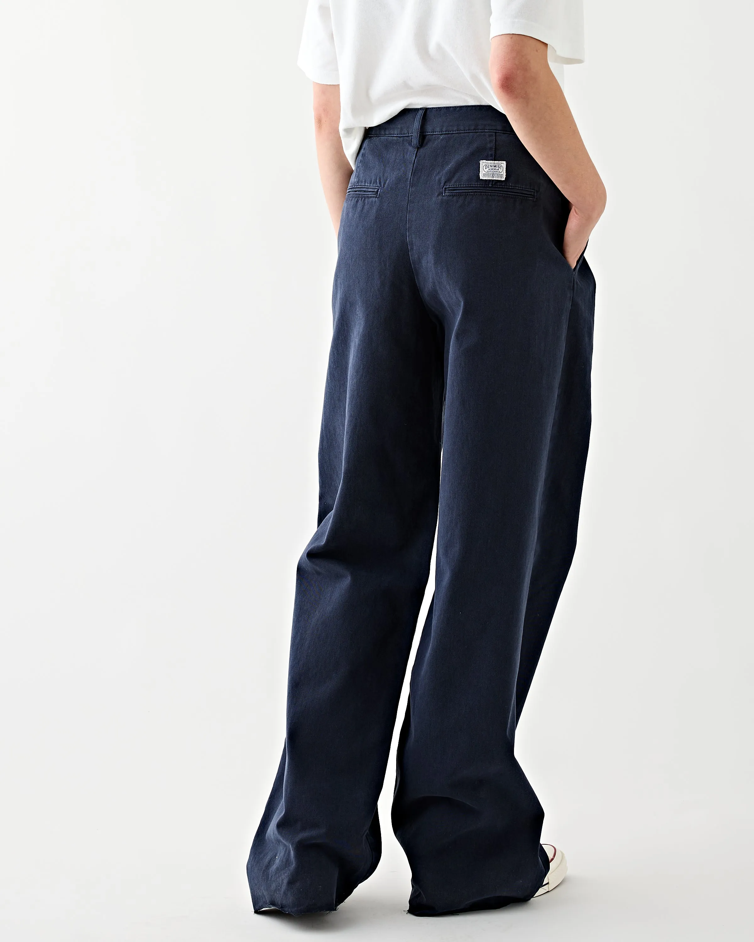 Blair Double Pleated Pant Navy