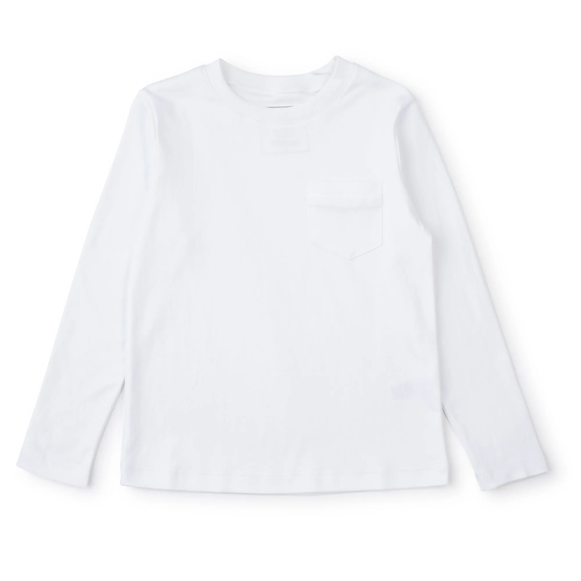Blake Boys' Longsleeve Pocket T-shirt - White