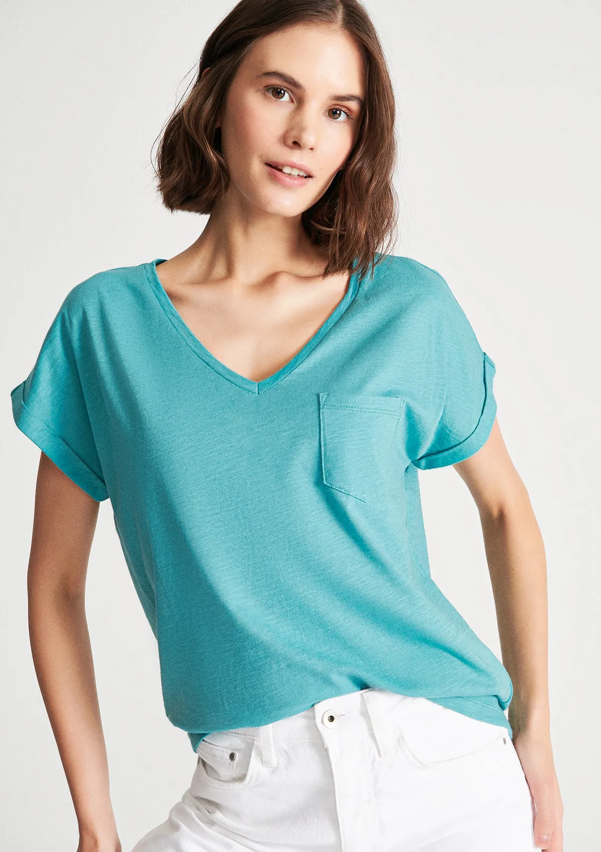 Blue Basic Top