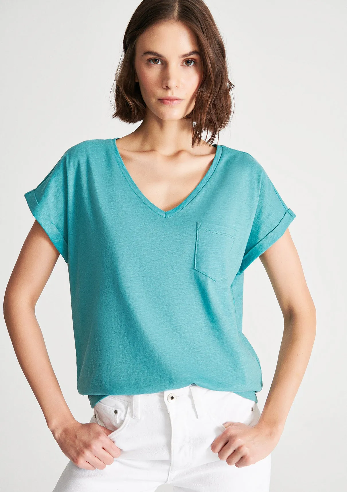 Blue Basic Top