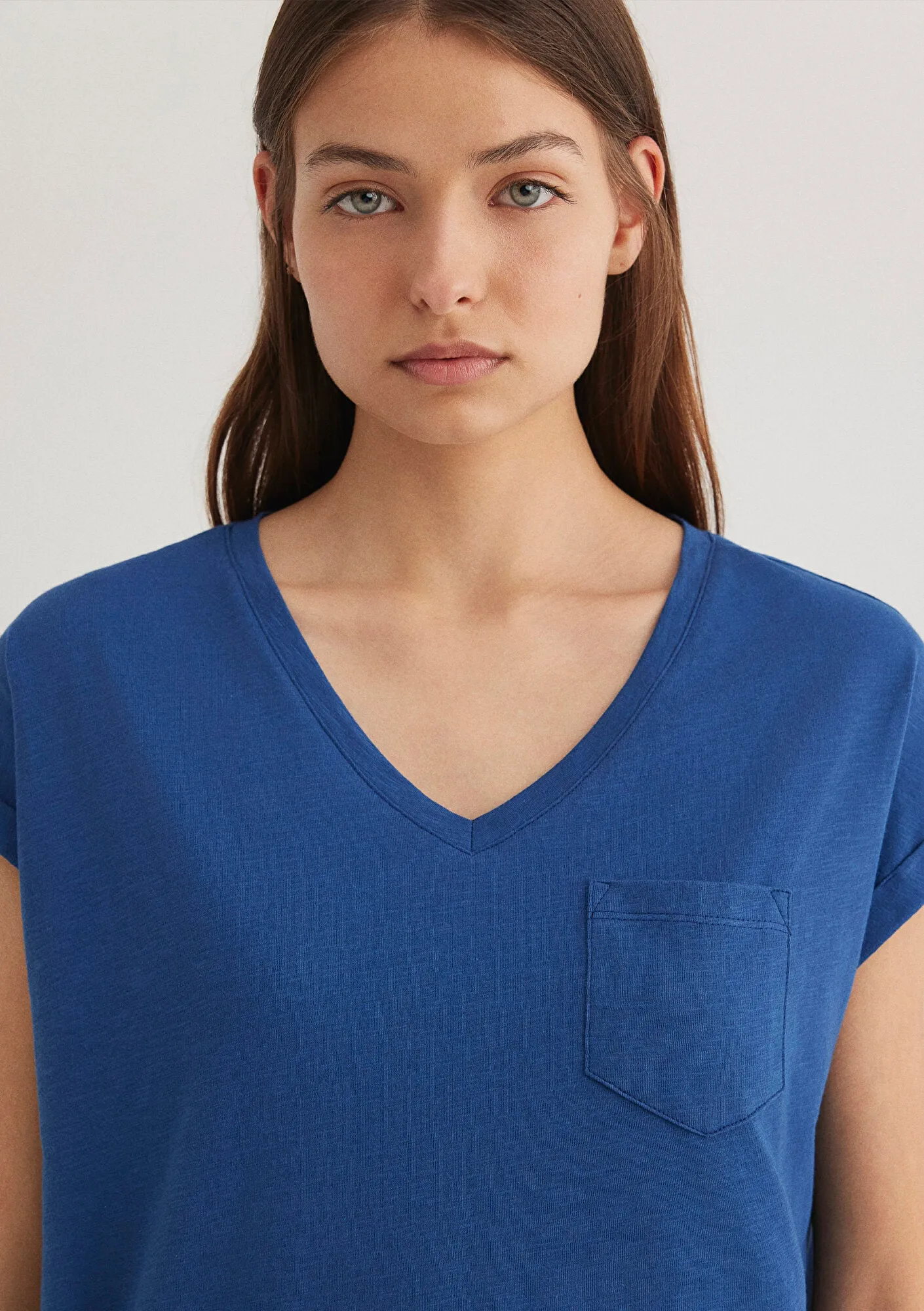 Blue Basic Top