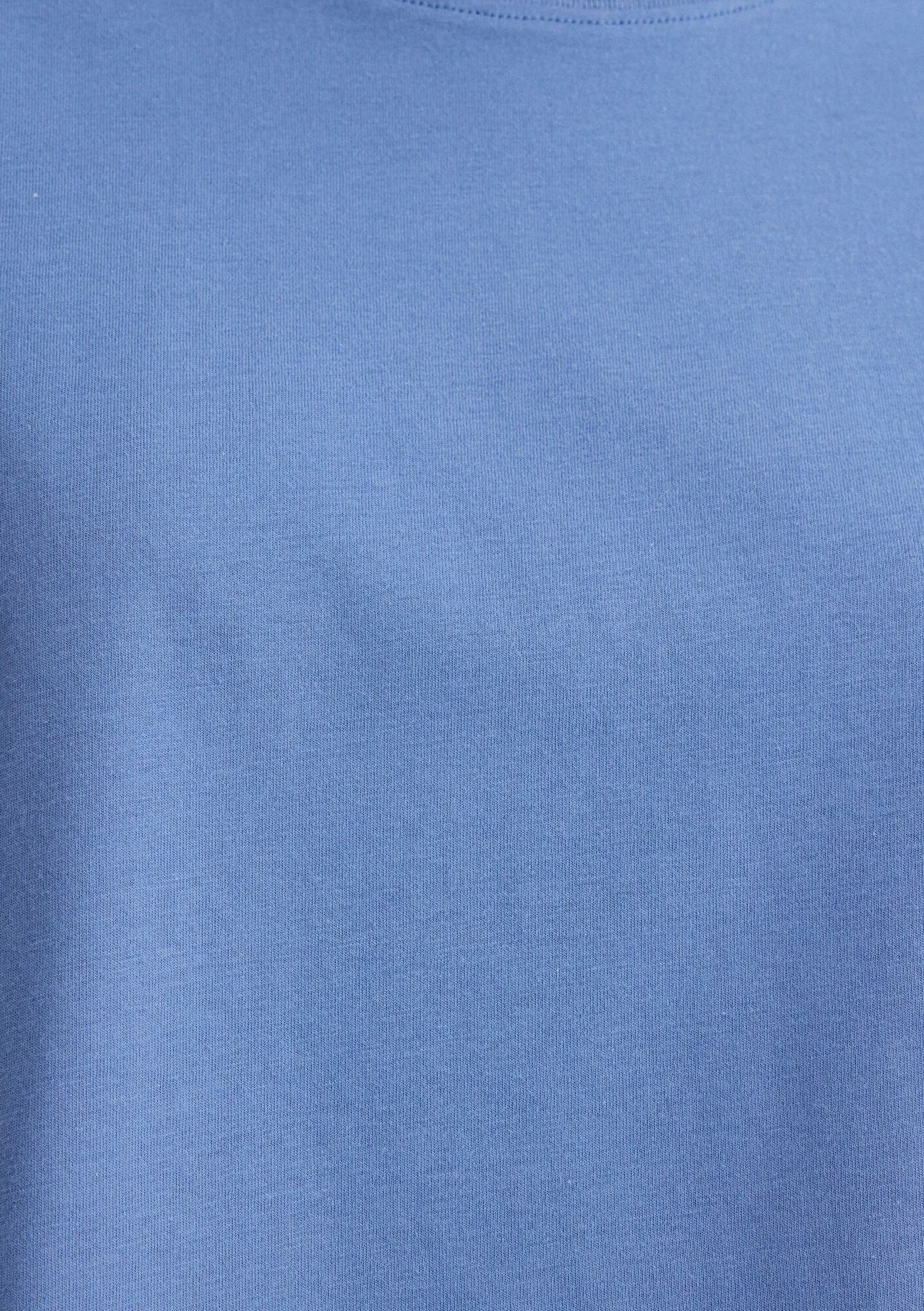 Blue Crop Basic T-shirt