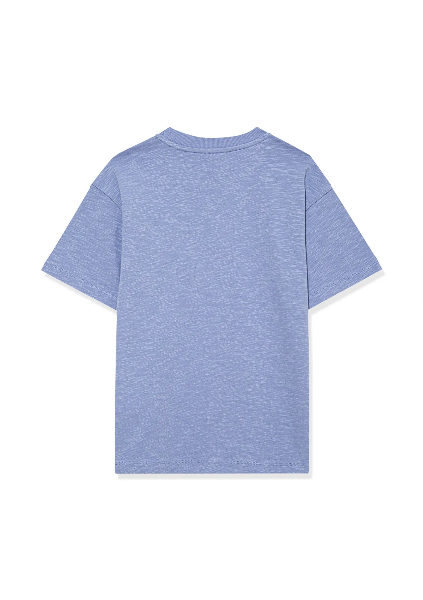 Blue Organic Cotton Basic T-Shirt