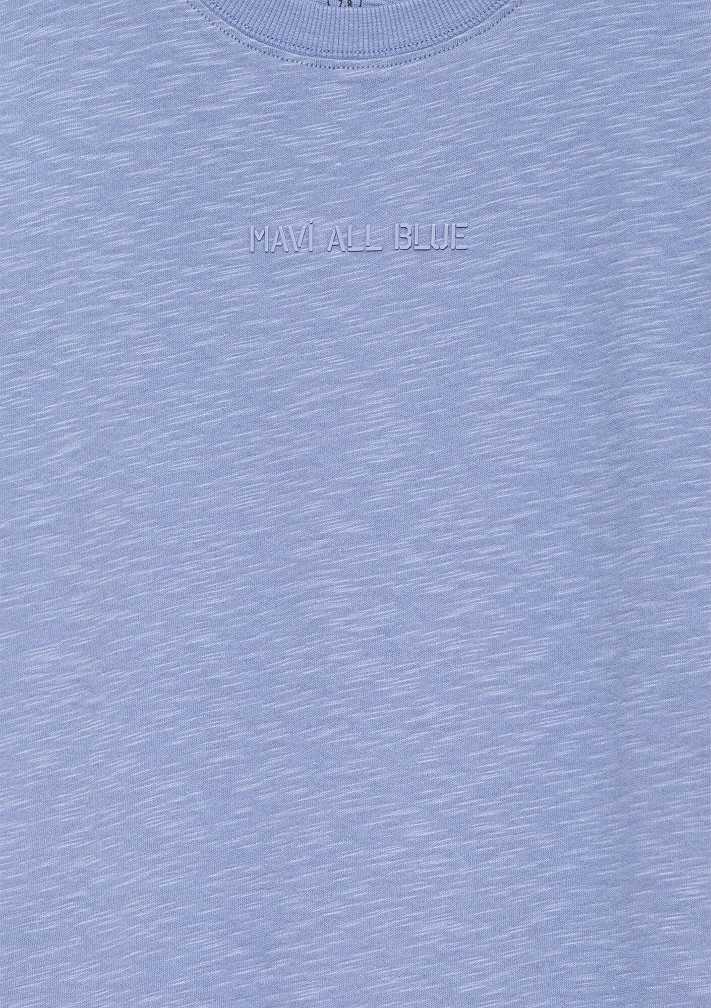 Blue Organic Cotton Basic T-Shirt