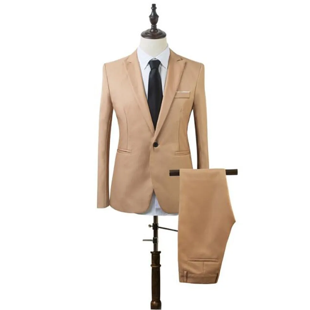 Brand Men Suit Wedding Suits for Men Shawl Collar 3 Pieces Slim Fit