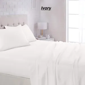 Brand new in package! Bamboo Essence 2000 wrinkle free deep pocket sheet set! Full/Double! Ivory!
