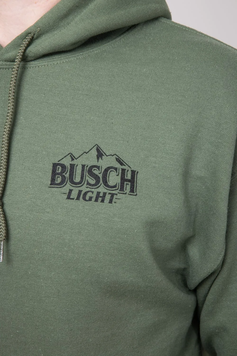 Brew City Busch Camo Can Deer Graphic Sweatshirt for Men in Green | 18456-302-GREEN