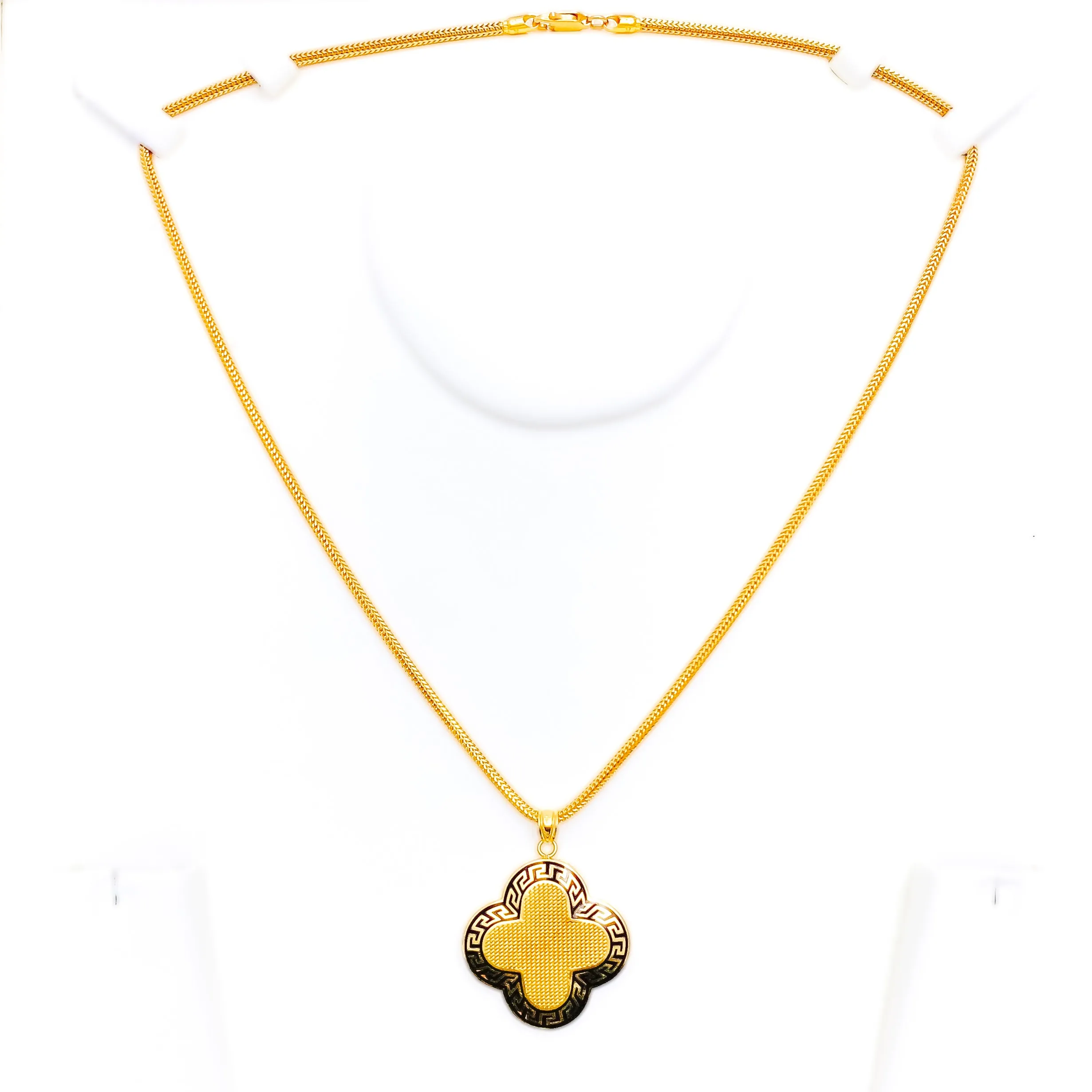 Brilliant Enamel 22k Gold Pendant