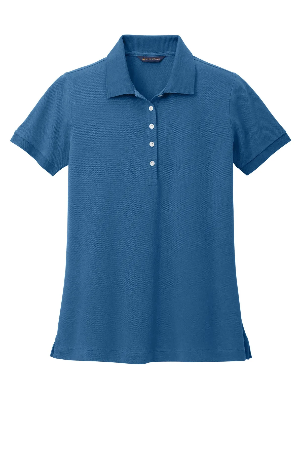 Brooks Brothers Women's Pima Cotton Pique Polo BB18201 Charter Blue