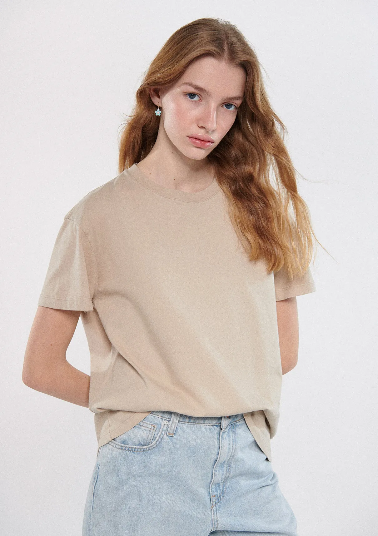 Brown Basic T-Shirt