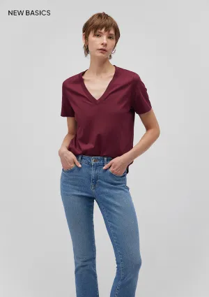 Burgundy Basic T-Shirt