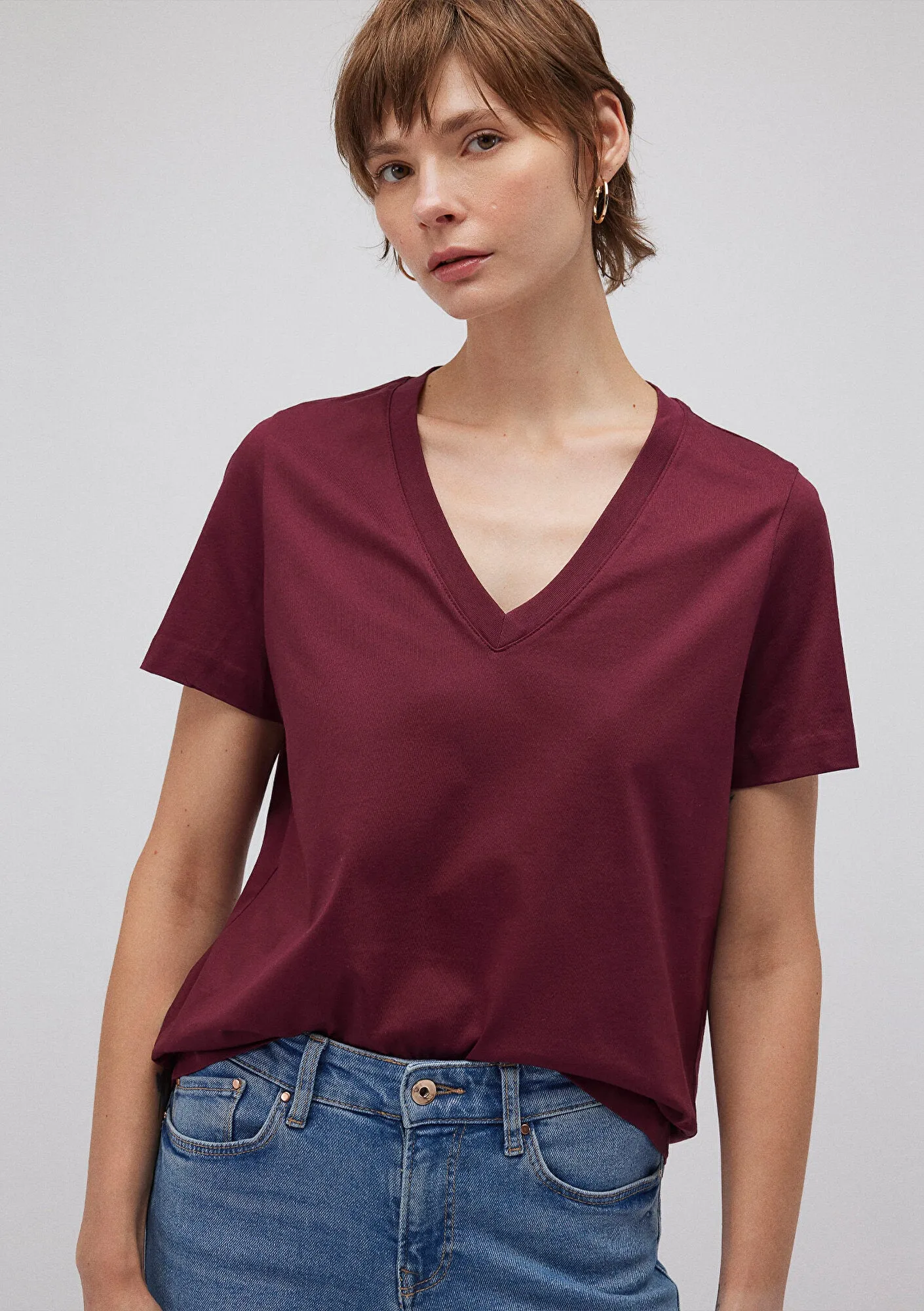 Burgundy Basic T-Shirt