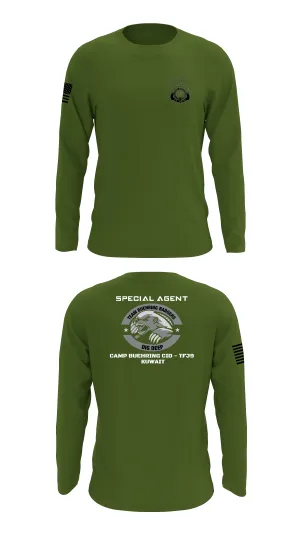 Camp Buehring CID Office Store 1 Core Men's LS Performance Tee - 69825284646