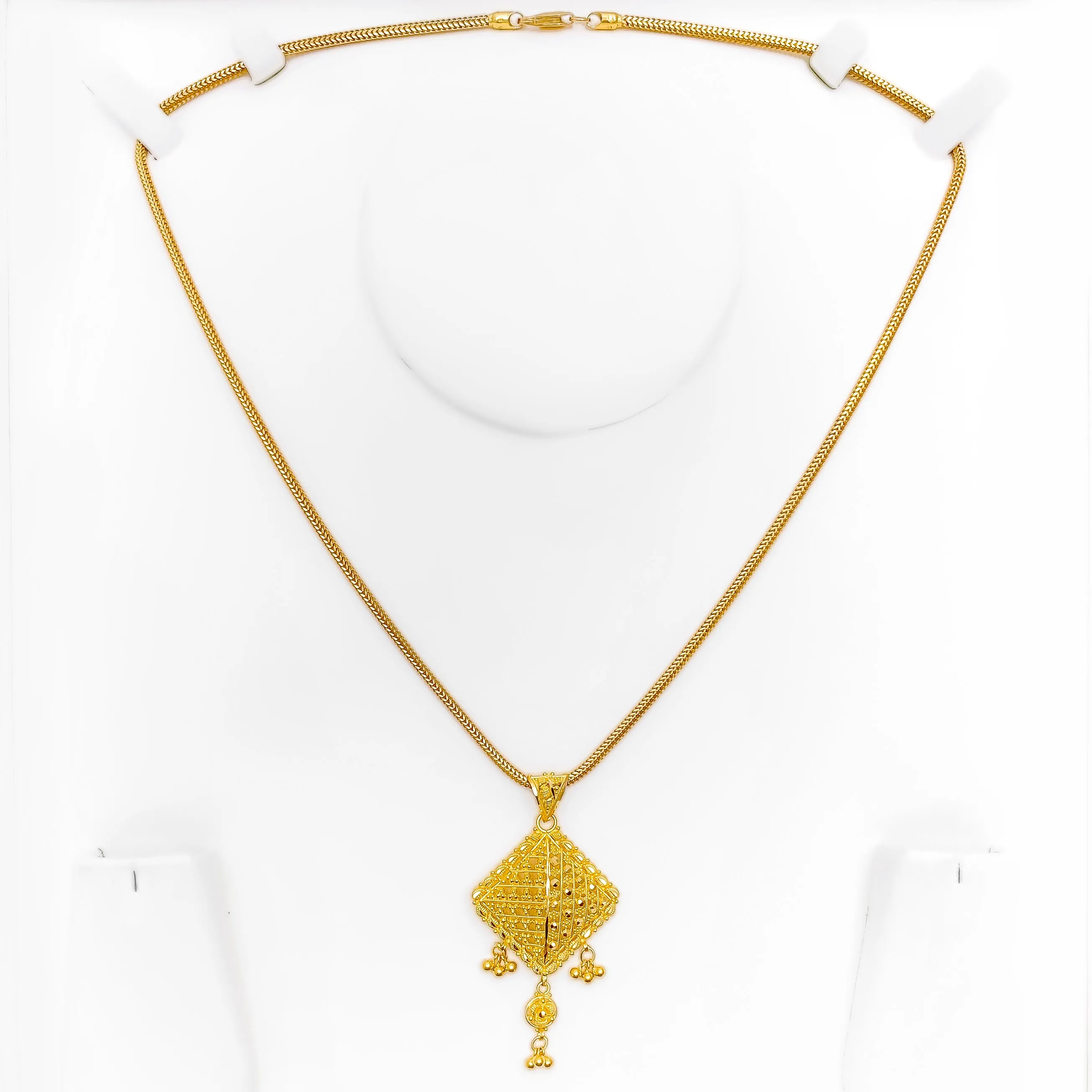 Charming Dangling 22k Gold Pendant