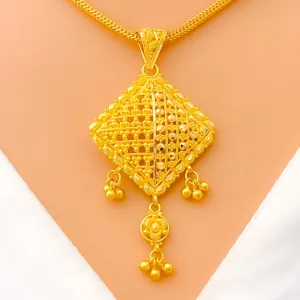 Charming Dangling 22k Gold Pendant