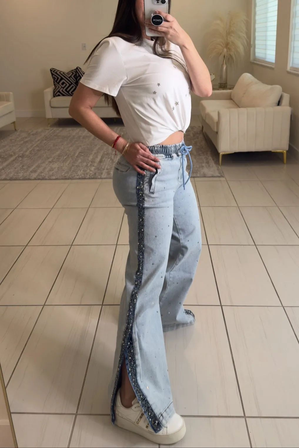 Charming Sparkles Denim Pants