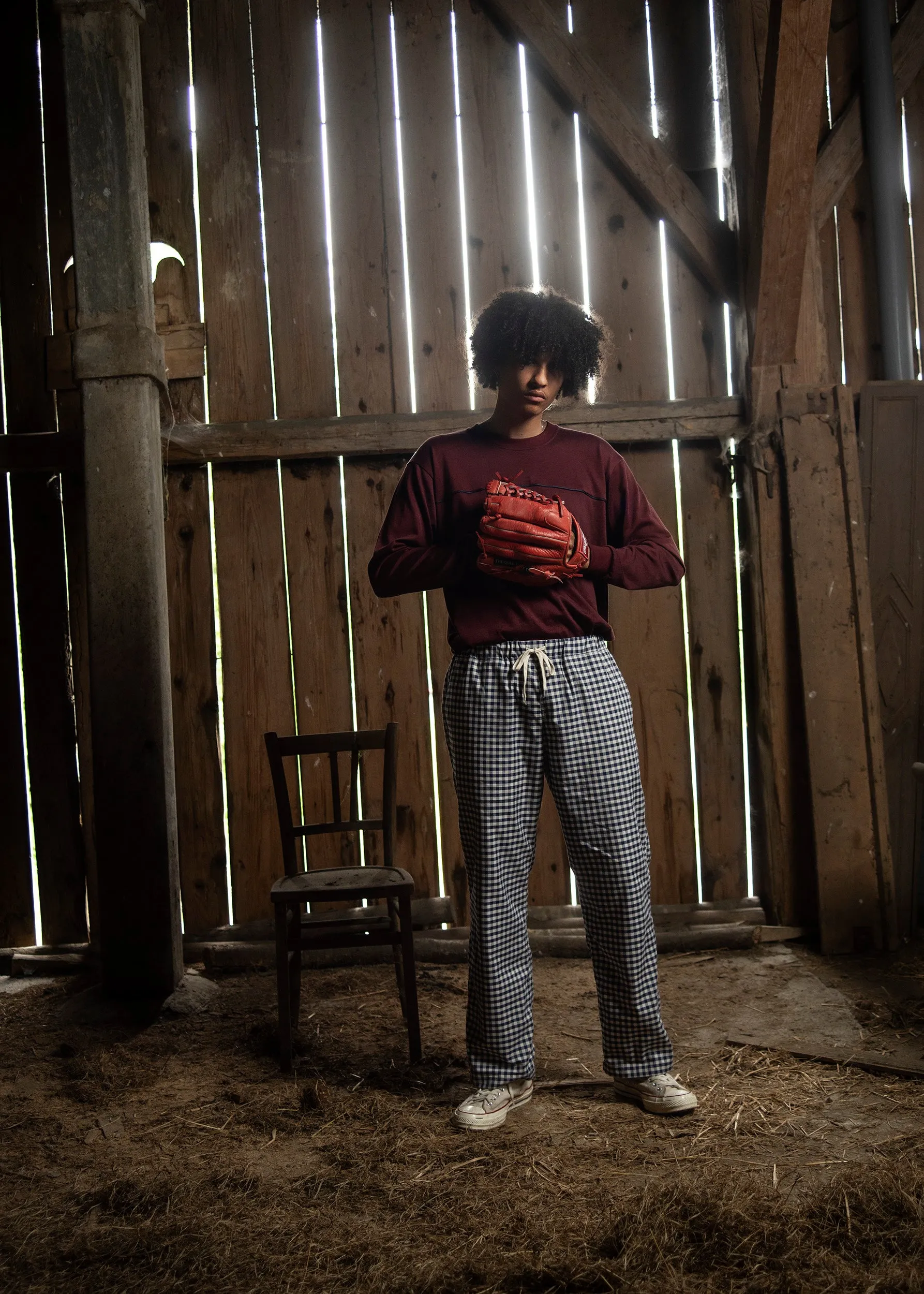 Checkered Flanello Relaxed Pants
