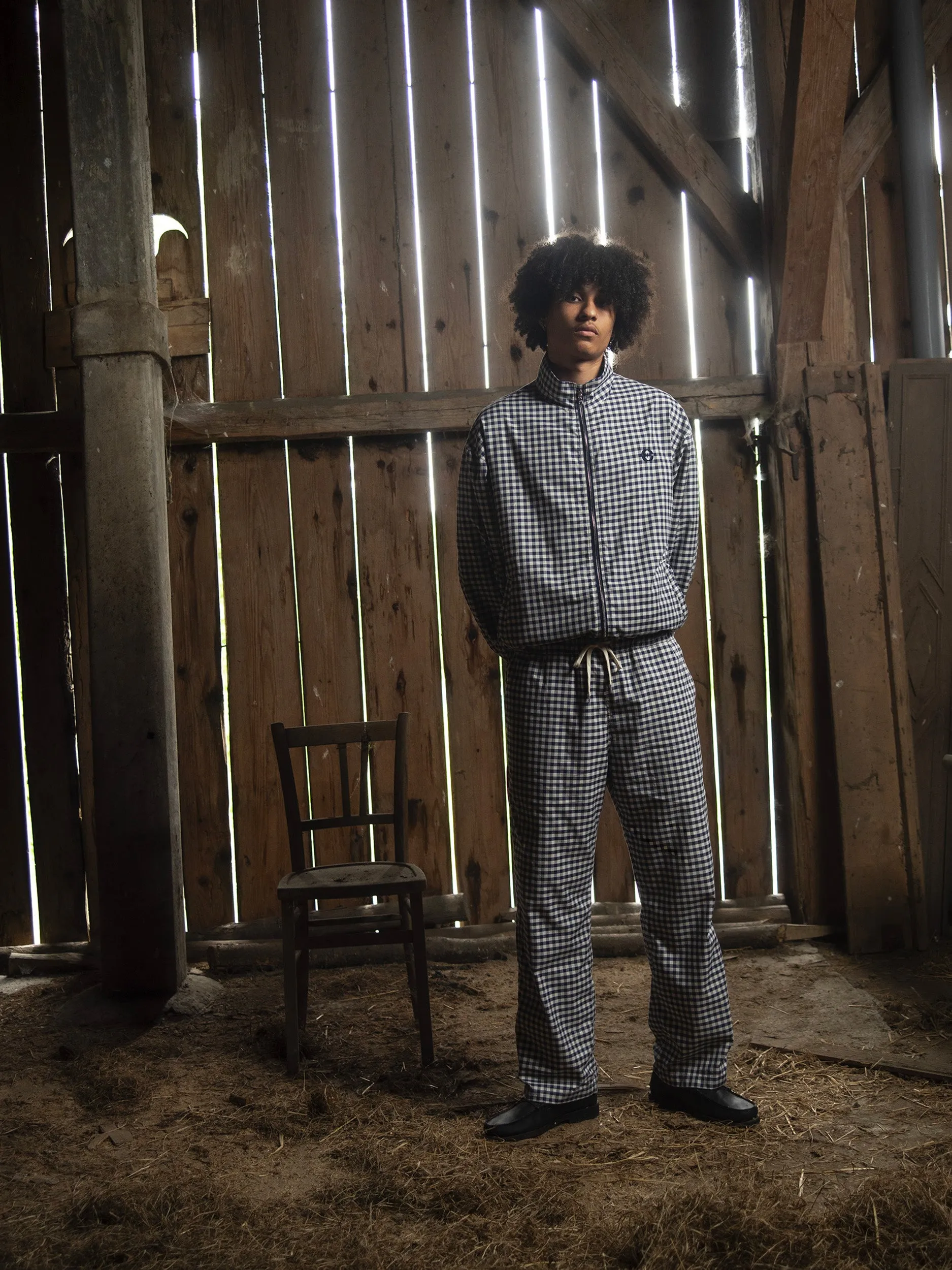 Checkered Flanello Relaxed Pants
