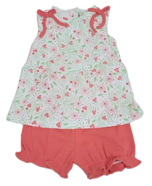 Cherry Blossoms Baby Girl's Bloomer Set
