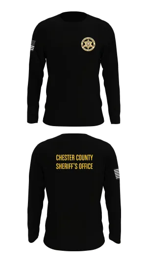 Chester County Sheriff's Office Criminal Investigation Division Store 1 Core Men's LS Performance Tee - 32563631053
