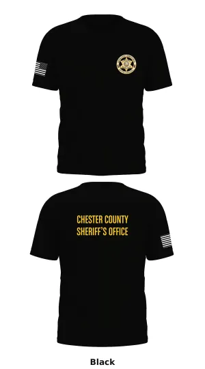 Chester County Sheriff's Office Criminal Investigation Division Store 1 Core Men's SS Performance Tee - 47471161339