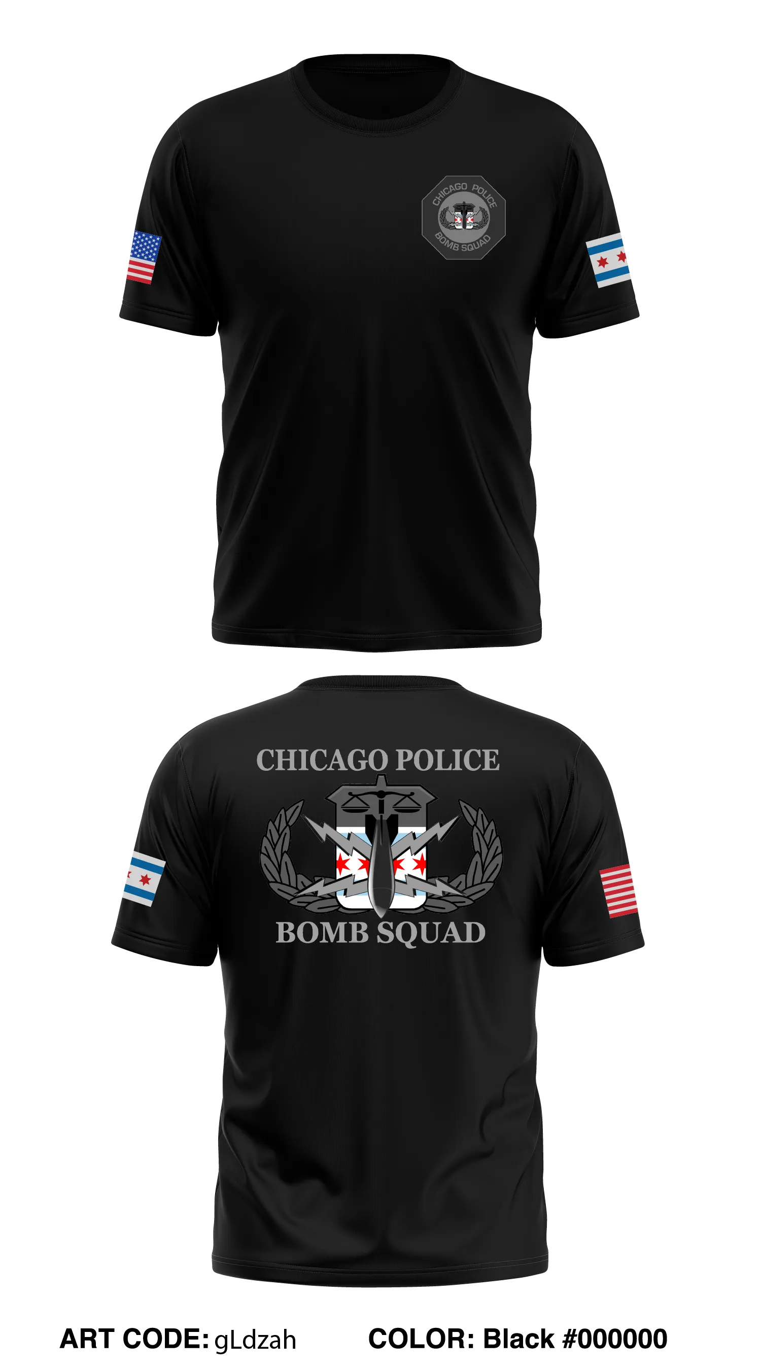 Chicago Bomb Squad Store 1 Core Men's SS Performance Tee - gLdzah