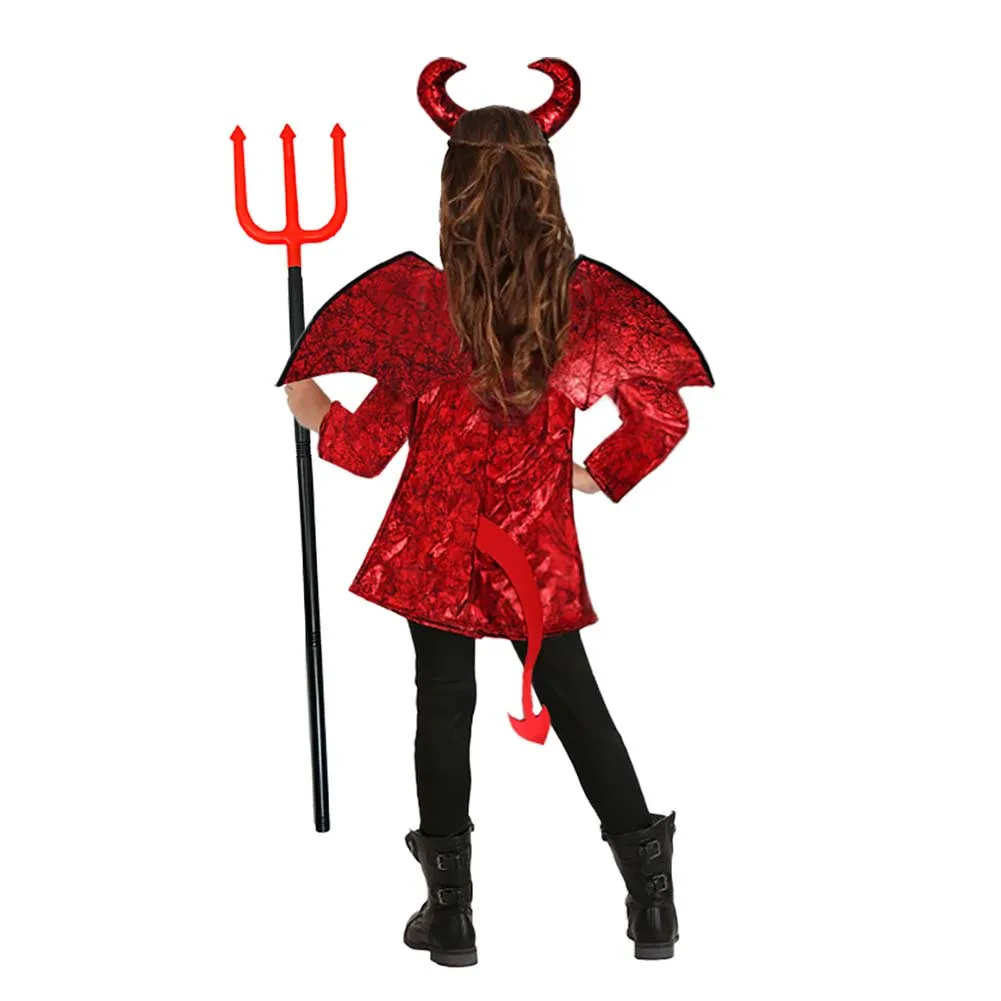 Childrenswear Halloween Punk Style Red Imp Cosplay Girls Performance Costumes School Stage Costumes