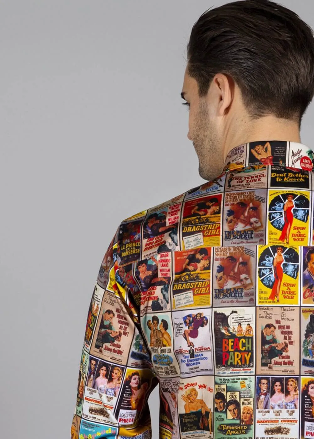 Claudio Lugli Mens Movie Posters Shirt Multi