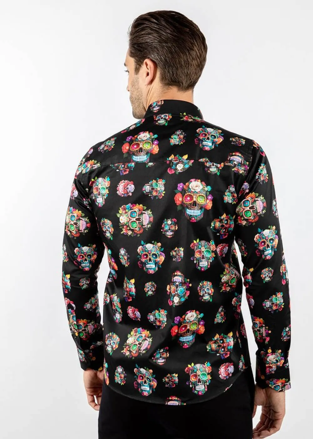 Claudio Lugli Mens Sugarskulls Shirt Black