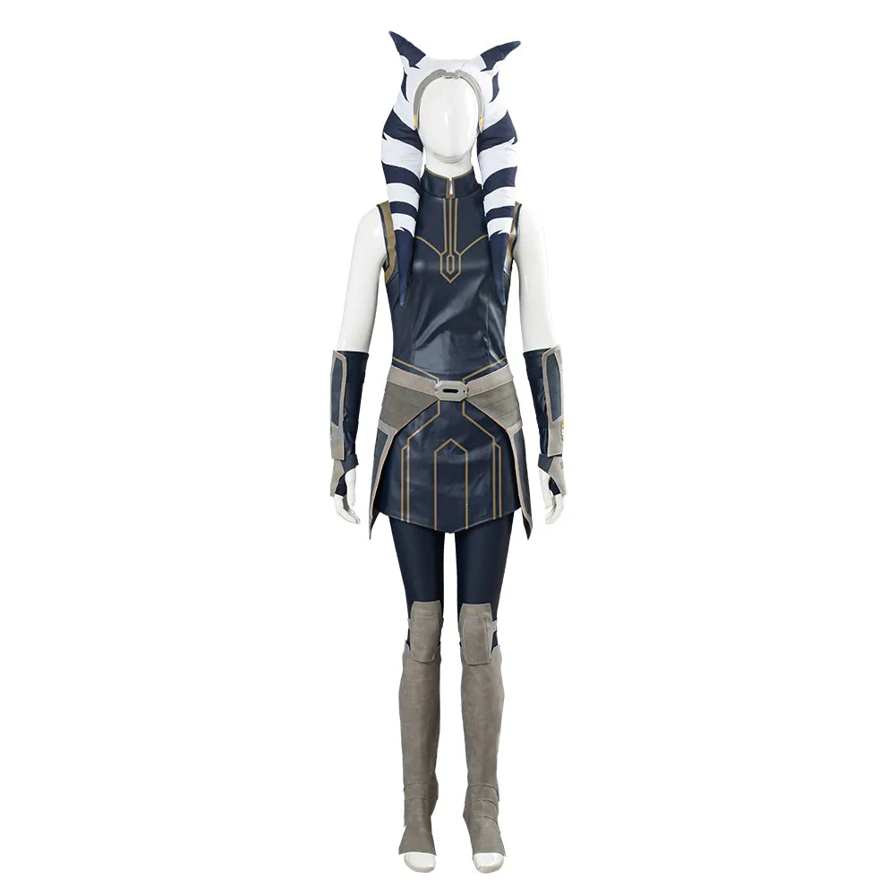 Clone Wars Season 7 Ahsoka Tano Women Girls Outfit Cosplay Costume Halloween Carnival Costume