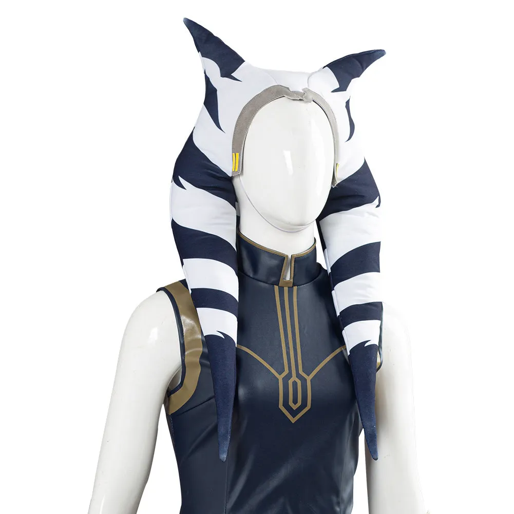 Clone Wars Season 7 Ahsoka Tano Women Girls Outfit Cosplay Costume Halloween Carnival Costume