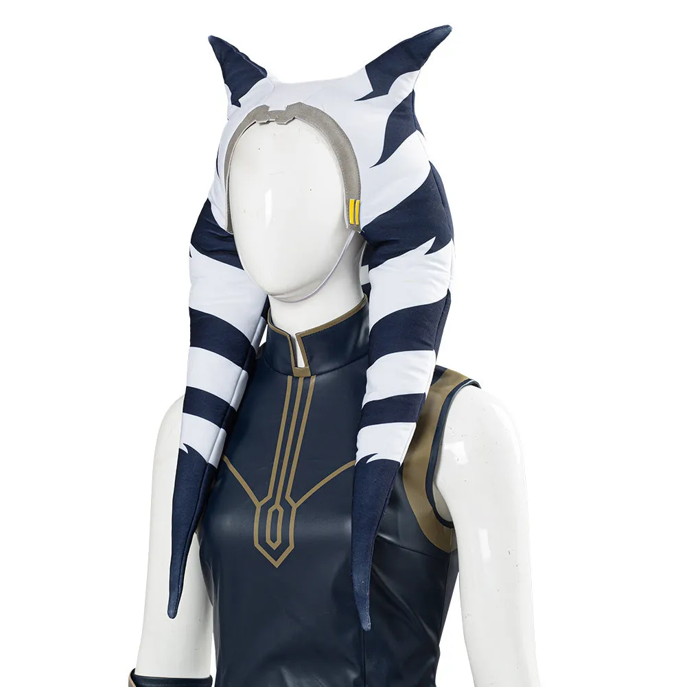 Clone Wars Season 7 Ahsoka Tano Women Girls Outfit Cosplay Costume Halloween Carnival Costume