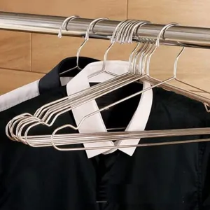 Clothes Hangers, Sauran 20 Pack Stainless Steel Strong Metal Wire Hangers For Clothes 16 Inch (Pack of 20 pcs)