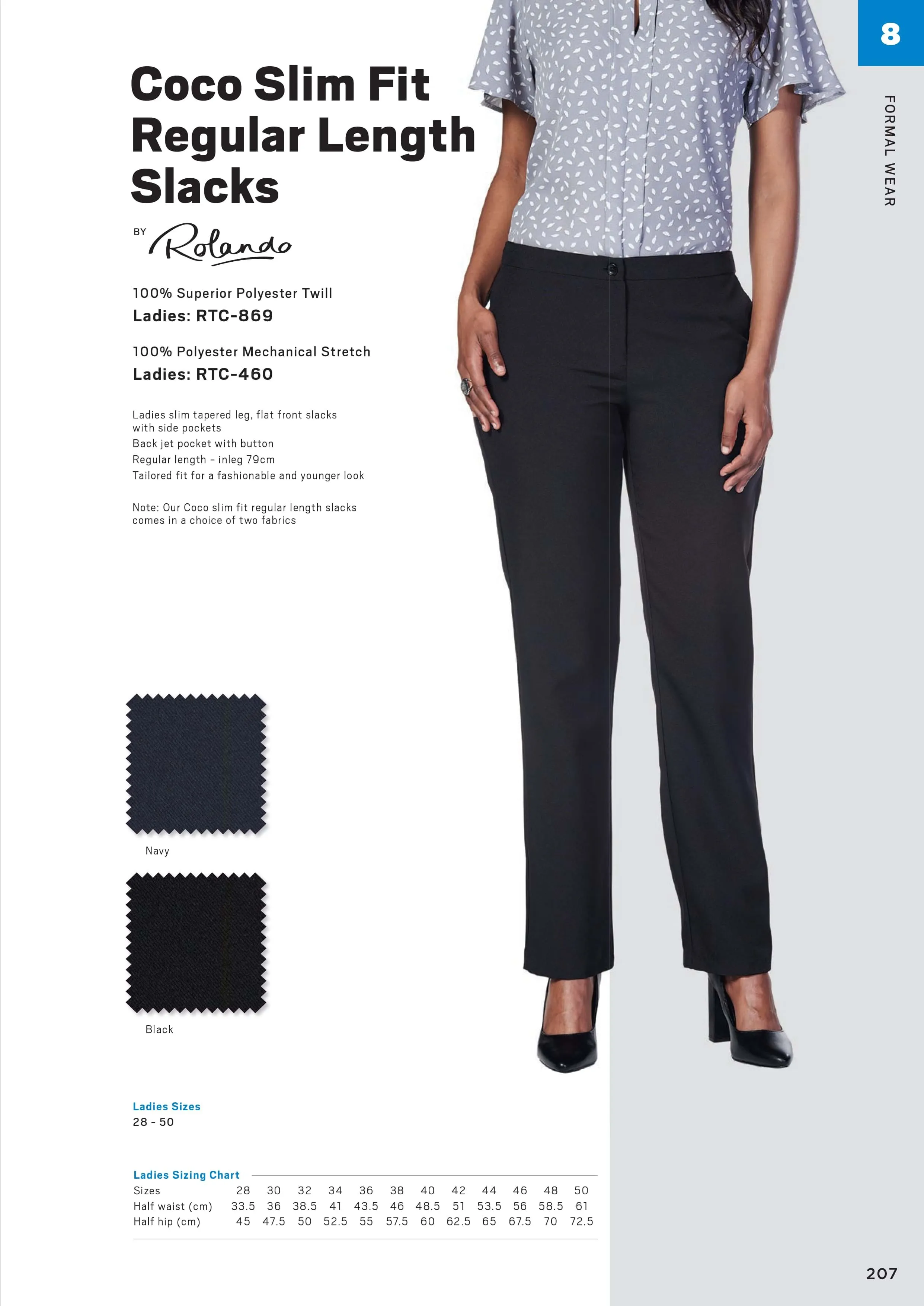Coco Slim Fit Slacks Superior Twill