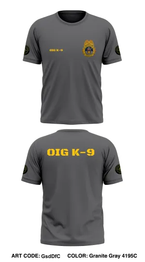 Colorado Department of Corrections Office of the Inspector General K-9 Unit Core Men's SS Performance Tee - GsdDfC