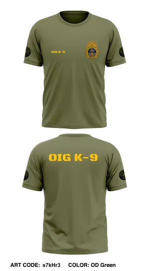 Colorado Department of Corrections Office of the Inspector General K-9 Unit Core Men's SS Performance Tee - s7kHr3