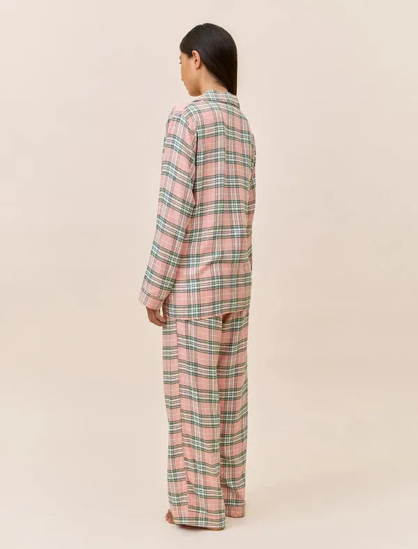 Comfy Plaid Full Length PJ Set