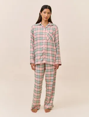 Comfy Plaid Full Length PJ Set