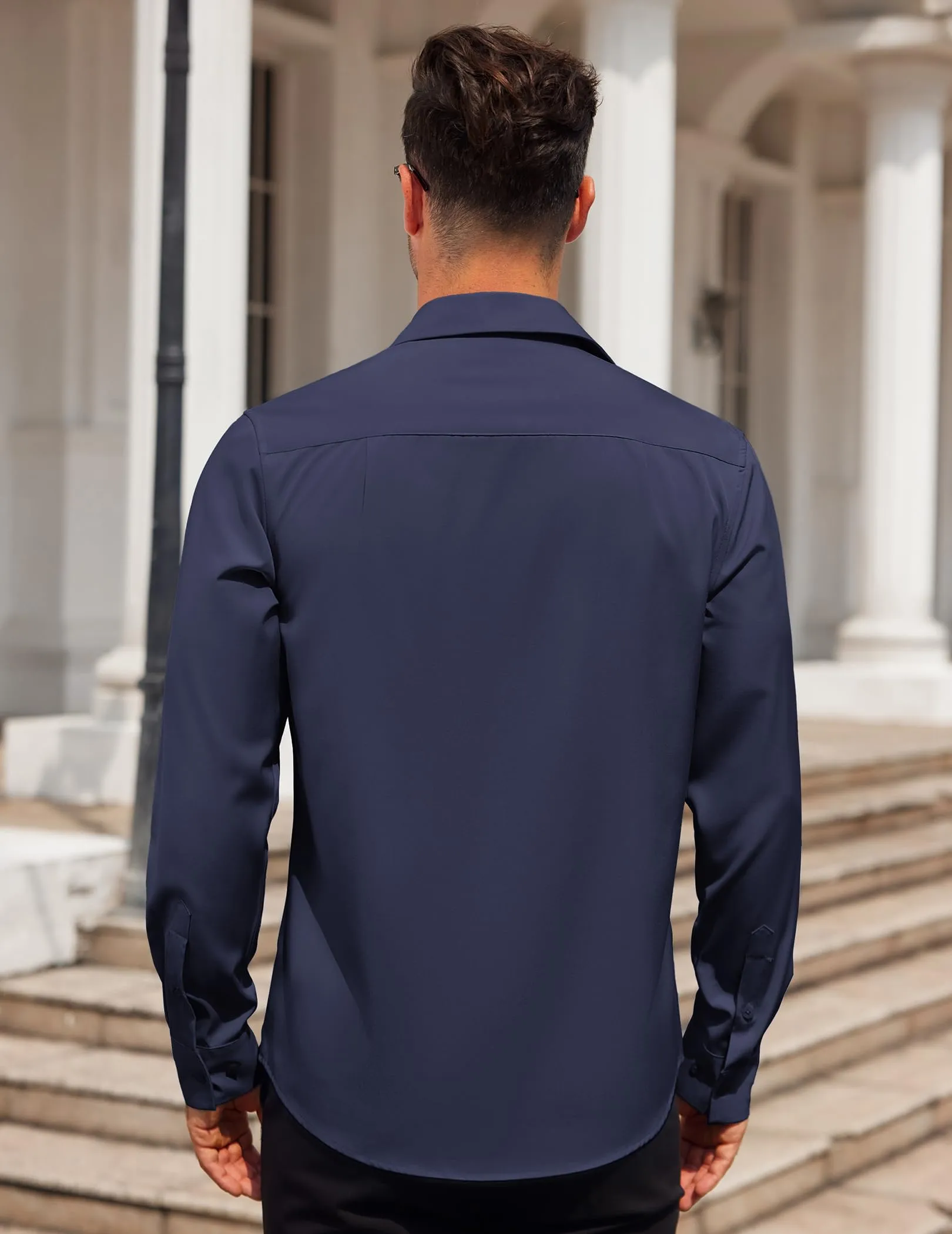 COOFANDY Mens Dress Shirt Long Sleeve Button Down Shirts Business Casual Wrinkle Free Shirts with Pocket