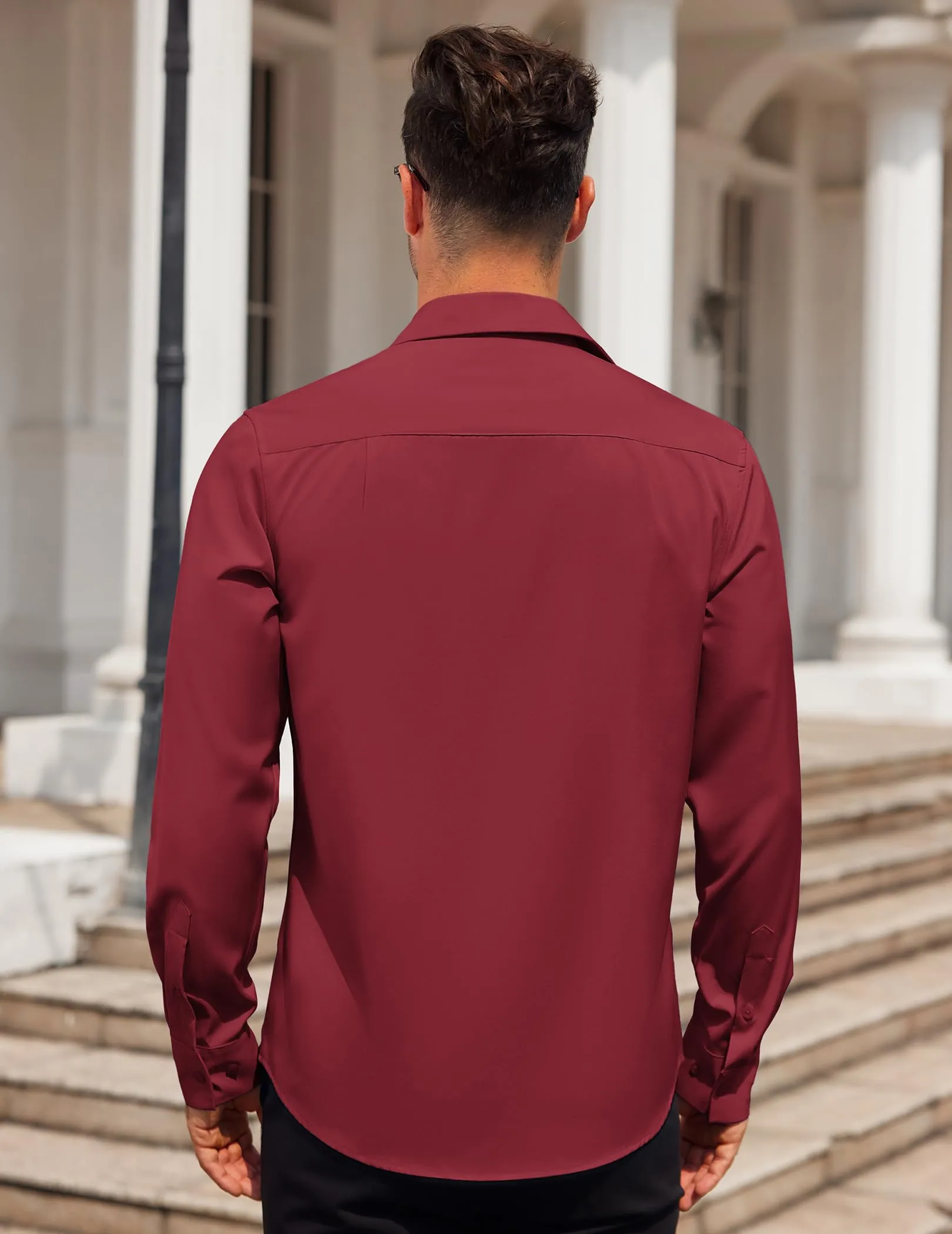 COOFANDY Mens Dress Shirt Long Sleeve Button Down Shirts Business Casual Wrinkle Free Shirts with Pocket