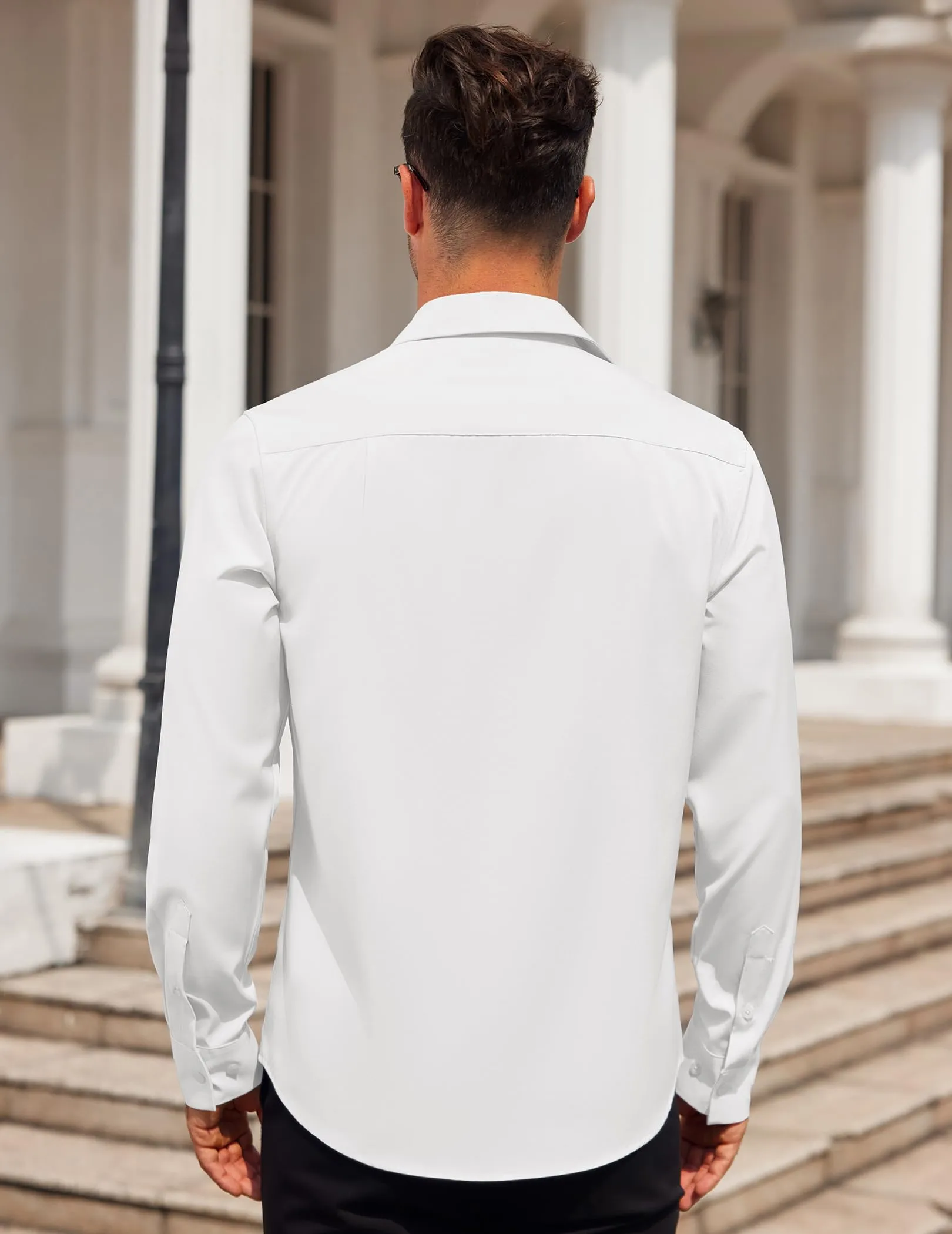 COOFANDY Mens Dress Shirt Long Sleeve Button Down Shirts Business Casual Wrinkle Free Shirts with Pocket