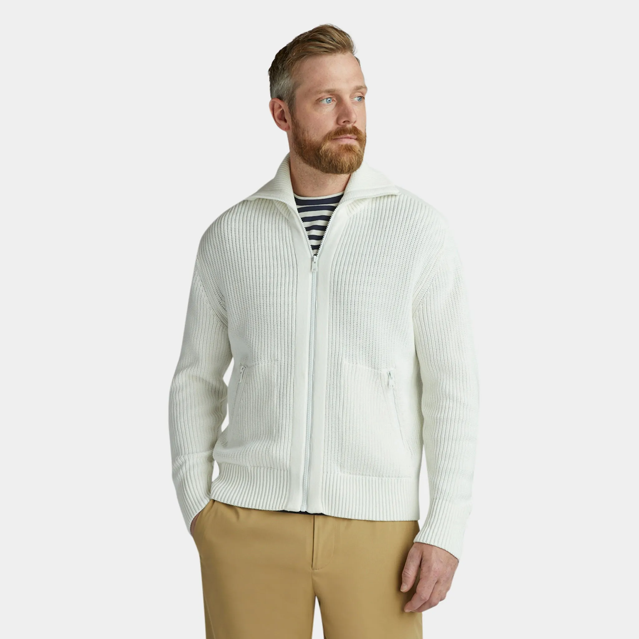 Cool Cotton Sweater Jacket