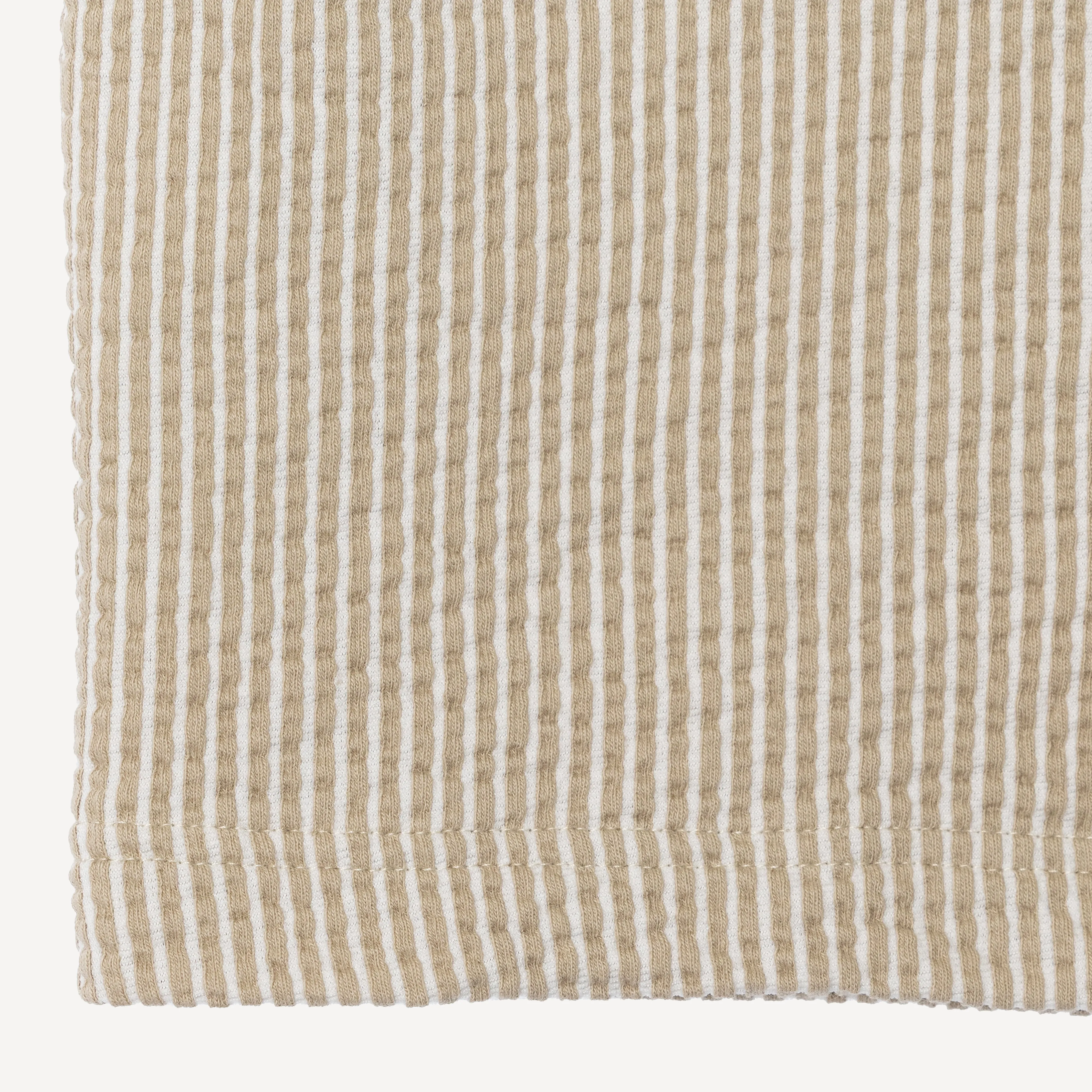 Cool Knit Seersucker Relaxed Tee - Plaza Taupe / White Stripe