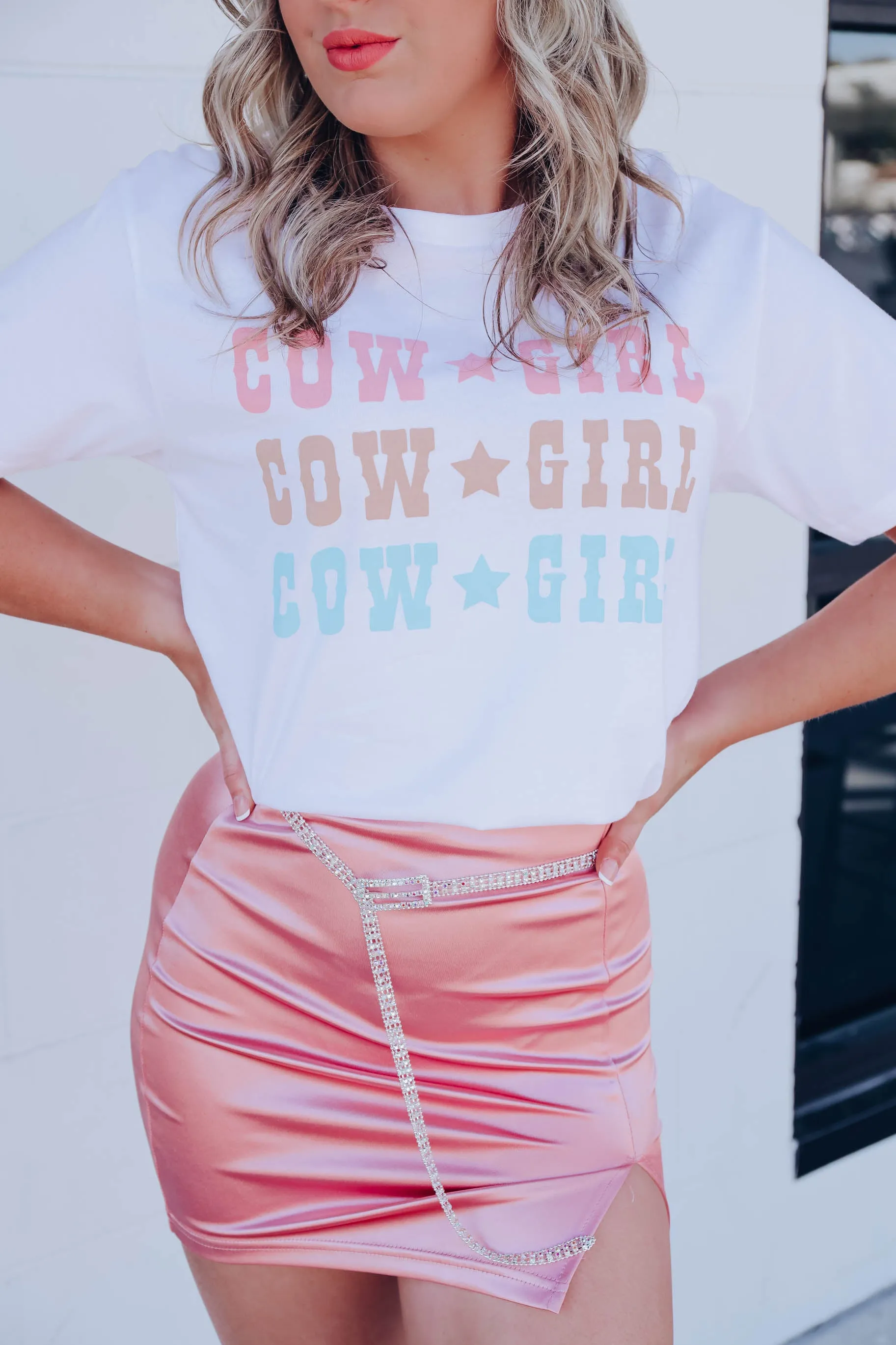 Cowgirl Graphic Tee - White